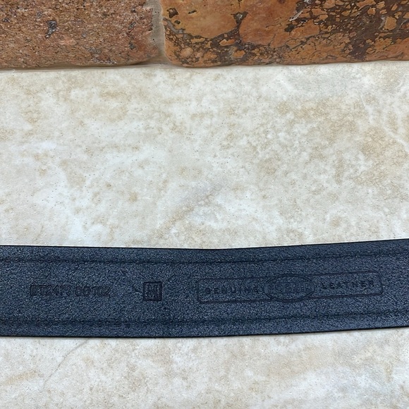 Fossil Jeans Men’s Belt Genuine Leather Silver Tone Buckle Casual Black Size M - Picture 9 of 12